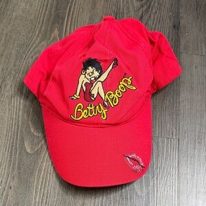 Sugar loaf Betty boop red and yellow baseball cap